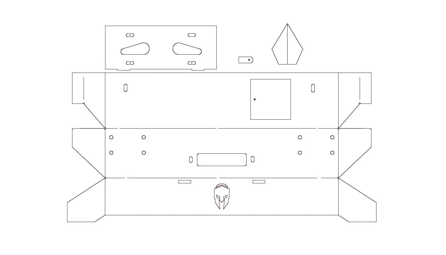 Warfighter JK hidden winch bumper dxf file — Warfighter Fabrication